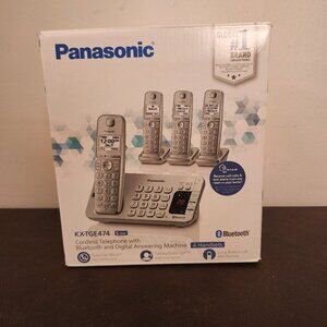 Panasonic KX-TGE474S 4-Handset Cordless Answering Machine